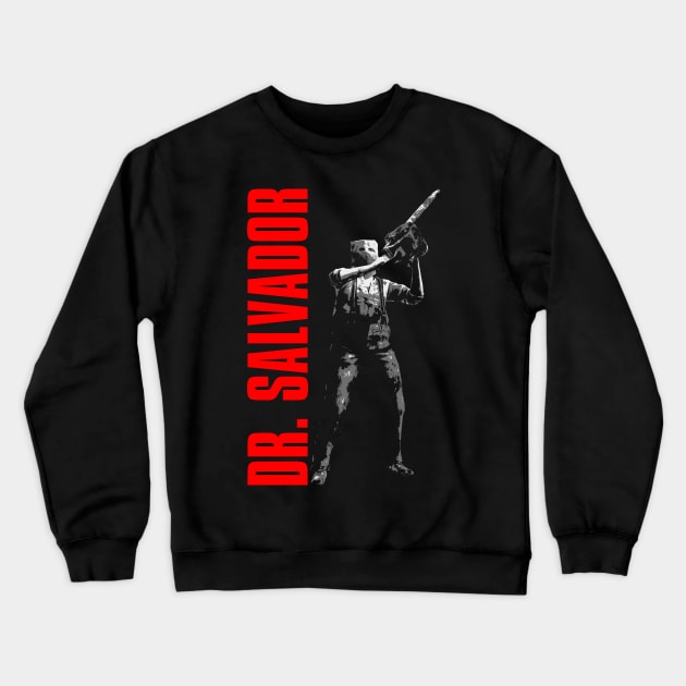 Dr Salvador PS2 Crewneck Sweatshirt by Power Up Prints